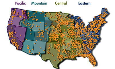 Connexion360 USA Map